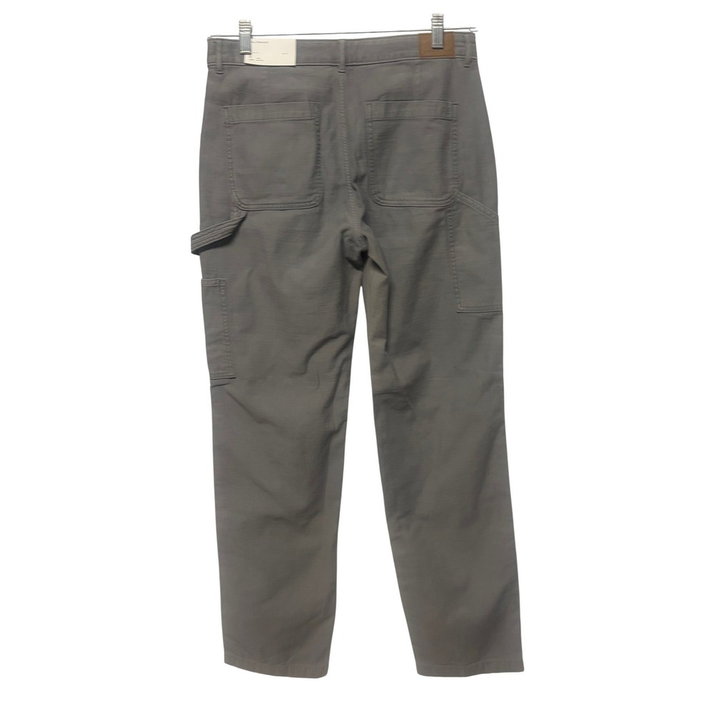 American Eagle 90s Straight Carpenter Pants Grey High Rise Utility Womens 8 Long - Picture 3 of 6
